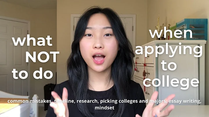 what NOT to do when applying to college | AVOID these mistakes! - DayDayNews