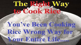 You’ve Been # Cooking Rice Wrong Way,,, for Your Entire Life...