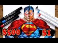 $1 vs $500 MARKER Art | Cheap vs Expensive!! Which is WORTH IT