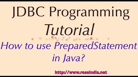 How to use PreparedStatement in Java?
