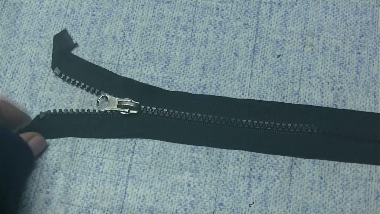 Reißverschluss an eine Jacke in 3 min reparieren, Zipper/ Schlitten ersetzen Anleitung 