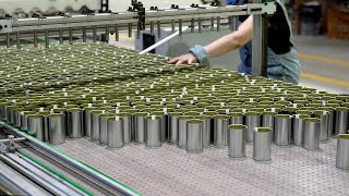 Spectacular production speeds.High speed mass production of empty cans in a Chinese canning factory by Yunica 23,036 views 9 months ago 9 minutes, 1 second