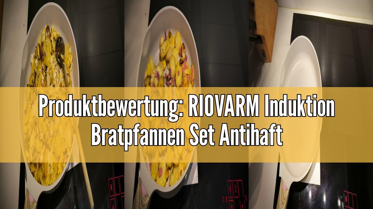 RIOVARM Inductie antiaanbaklaag, braadpan, 24 cm, graniet, eierpannen zonder PFOA, omeletpan met bakeliet handvat van Woodgrain, beige, keukenartikelen, cadeau, geschikt voor gas