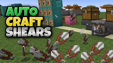 AUTO CRAFT Shears ✂️ Minecraft Java 1.21 #crafter #minecraft