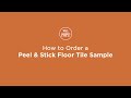 How to order peel and stick floor tile samples from wallpopscom