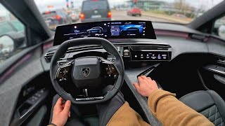 2025 Peugeot 5008 Hybrid 136Hp Pov Test Drive Amazing 4K Hdr Quality