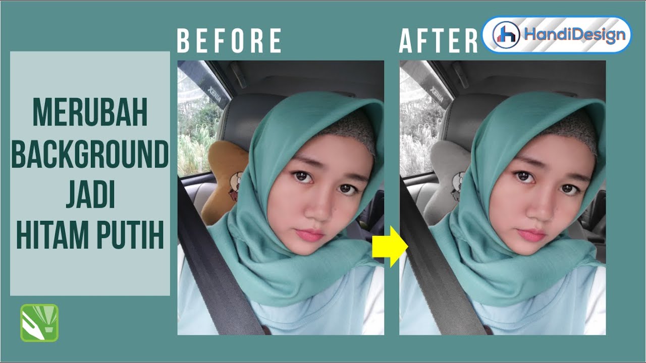 Tutorial Cara  Mengubah  Background  Foto Menjadi  Hitam  Putih 