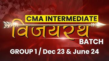 Join No.1 Coaching Institute For CMA Inter Group 1 Vijayrath Batch | Akash Agarwal Classes