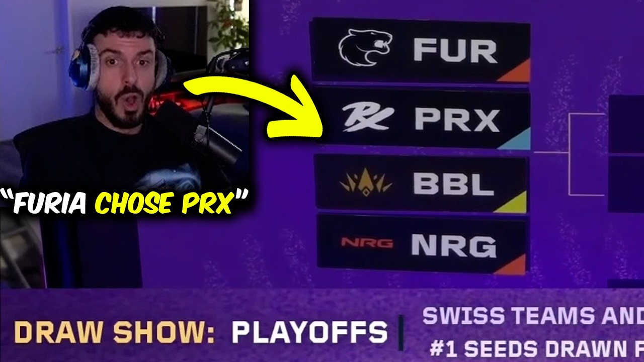 Tarik Reacts To Masters Santiago Playoffs LIVE DRAW! (PRX vs FURIA)