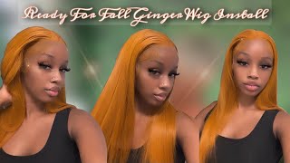 The Perfect Fall Ginger Wig Install 🍂|20” HairByJayCollections 13x6 Frontal Wig |Jay Monaee