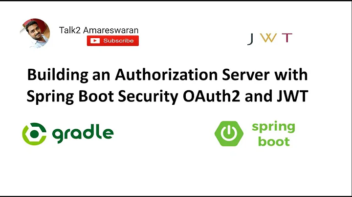 Building an Authorization Server | Spring Boot Security | OAuth2 | JWT