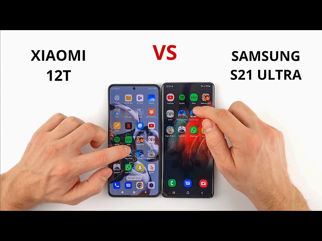 Xiaomi 12T vs Samsung S21 Ultra | SPEED TEST - YouTube