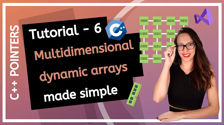 C++ POINTERS (2025) - What is a dynamic two-dimensional array? (MULTIDIMENSIONAL dynamic arrays)