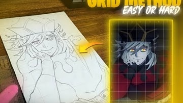 How To Draw With Grid Method🤯|Easy or Hard🤔|#video #drawing #grid #tutorial