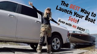 EASY Way to Launch & Load Your Boat by Yourself Even With NO Dock!