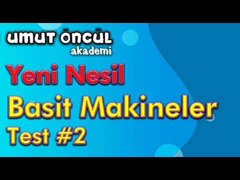 Basit Makineler | Yeni Nesil Soru Kitabı | Test #2