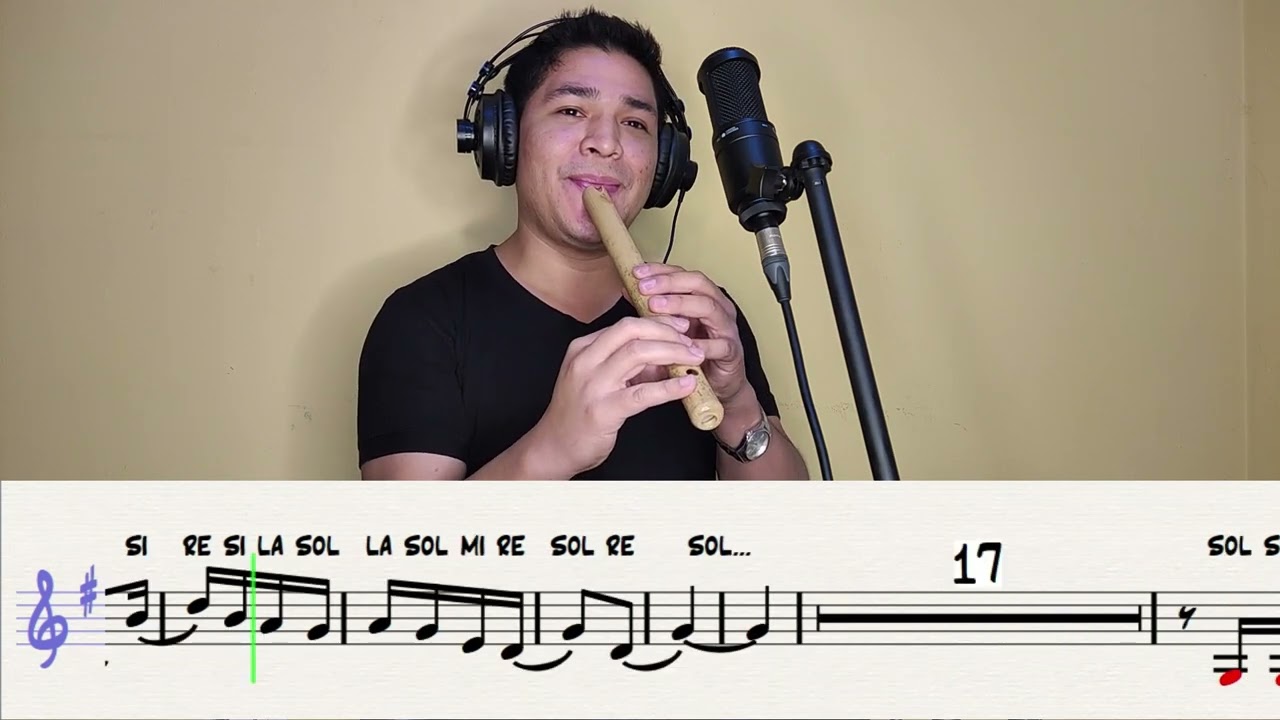 Huaylas ancestral Quena -Tutorial Partitura