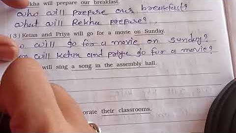 std-7 Grammar ch-4 The simple future tense Exercise