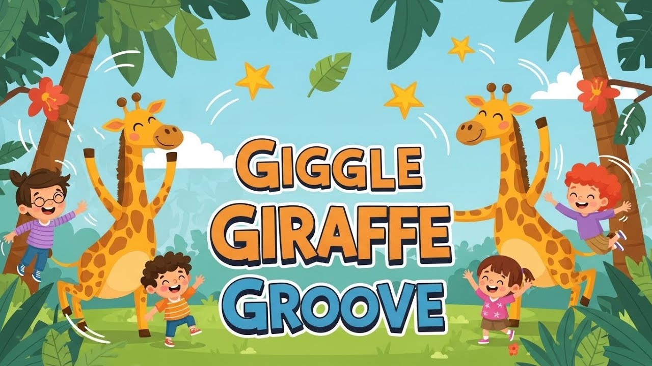 🦒🎵 Giggle Giraffe Groove | Fun Dance & Learning Song for Kids | Happy Tale & Tune