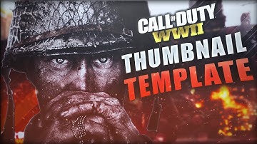 COD: WW2 Thumbnail Template [Free Download] ❌