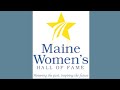 Maine womens hall of fame 2020  2021 induction ceremony