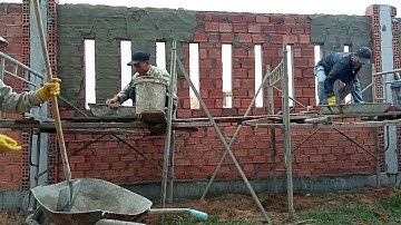 #Shorts Trát tường hàng rào siêu tốc độ