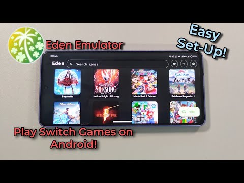 Eden emulator set-up for android 2026! | How to play Switch games