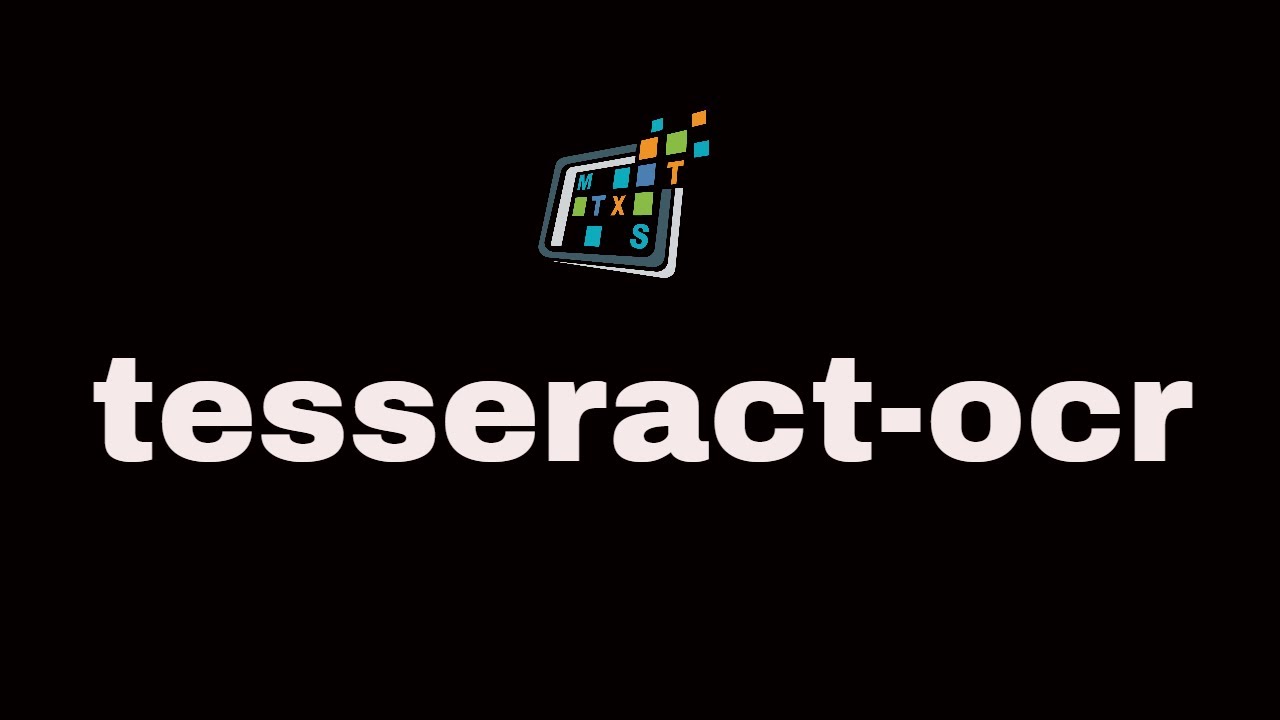Tesseract python. Tesseract OCR.