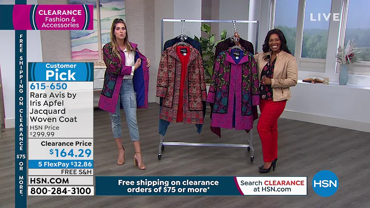 Rara Avis by Iris Apfel Jacquard Woven Coat