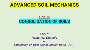 Numerical Example on calculation of 