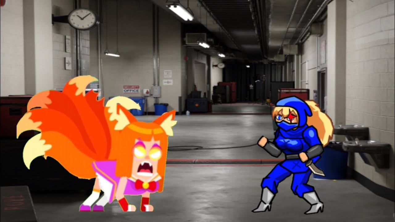 Kitsune vs April  Backstage fight | WWE 2K11 SVR