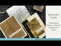 Masculine Cards! | Distress Oxides and Embossing Folders | Card Tutorial Tips and Tricks!