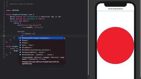 SwiftUI Drag Gesture onChange Circle Position Change
