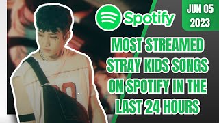 [TOP 30] MOST STREAMED STRAY KIDS SONGS ON SPOTIFY IN THE LAST 24 HOURS | JUNE 05 2023