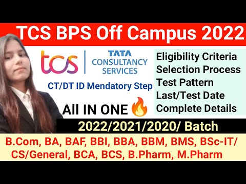 TCS BPS Off Campus Drive 2022 | TCS NextStep Registration | TCS BPS 2022 | #tcs_bps