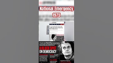 National Emergency #democracy #youtubeshorts #shorts #shortvideo #constitution #indiragandhi #short