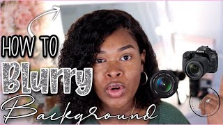 HOW TO GET BLURRY BACKGROUND IN VIDEO |BEST LENS & CAMERA SETTINGS BLURRY BACKGROUND |AMBERSHARNIECE screenshot 1