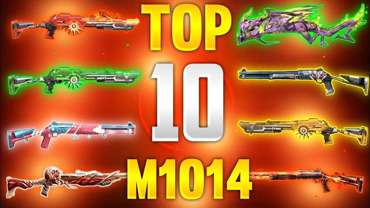 TOP 10 BEST M1014 SKIN | BEST M1014 SKIN IN FREE FIRE | INCUBATOR BEST M1014 SKIN | M1014 BEST SKIN