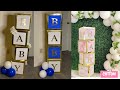 SUPER EASY Lettered Boxes | How to Customize Balloon Boxes | Reusable Baby Shower Decorations