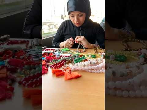 ازاي تعمل سبحة 1 سبحة أحجار كريمة نهي مقصود 