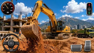 Real City Construction Simulator 3D Game - Excavator Road Builder Simulator 2026 - Android Gameplay screenshot 4