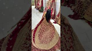 Watch Full Amazing New Most Beautiful Double Trail Bridal Outfit In Red Color By 7Aatarng