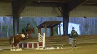 Secret and Kyleigh's jumping lesson
