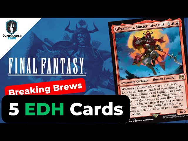gilgamesh final fantasy mtg Gilgamesh, Master-at-Arms [FINAL FANTASY] You may put any number of Equipment cards from among them onto the battlefield Gilgamesh, Master-at-Arms Commander Deck Tech