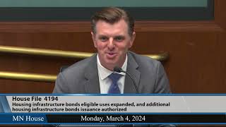 House committee approves bill to expand use of housing infrastructure bonds 3/4/24