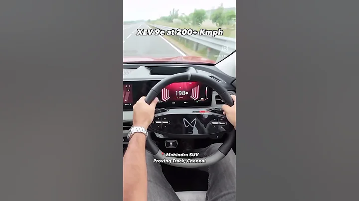 Mahindra XEV 9e doing 202 Kmph top speed