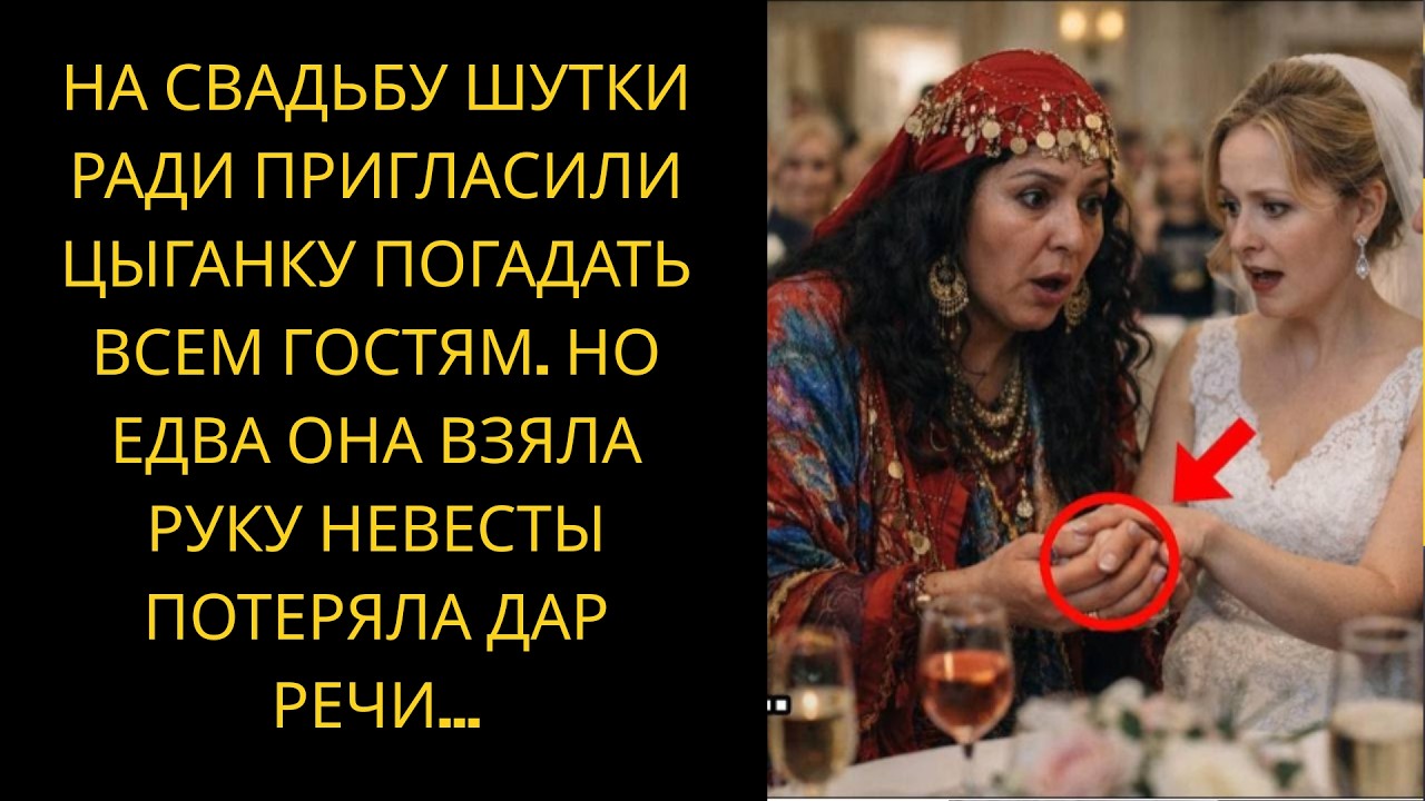 Цыганку пригласили на свадьбу погадать, но, прикоснувшись к руке невесты, она обомлела…