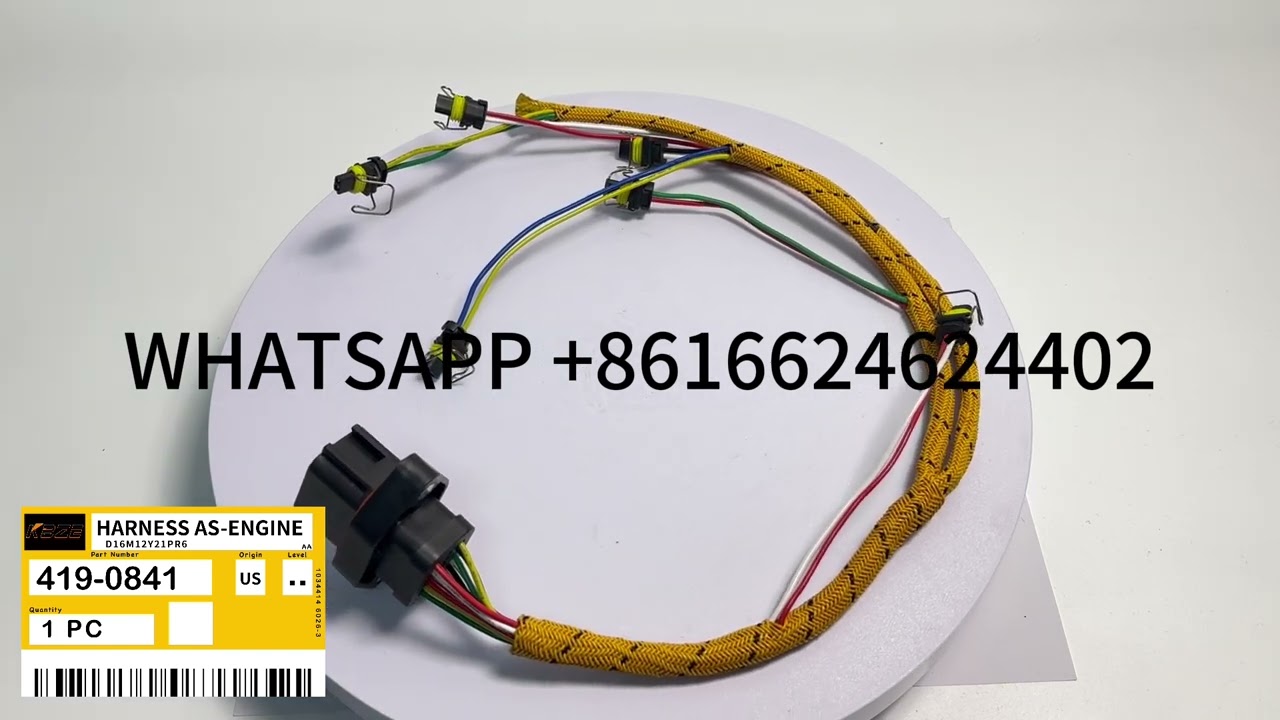 4190841 419-0841 KBZE 330C 330D 336D 340D EXCAVATOR HARNESS AS-ENGINE FOR CAT C9 C-9 ENGINE