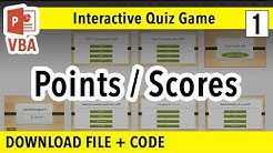 How to make PowerPoint Interactive Quiz Game | Points/Percentages | PPT VBA Macro Tutorial - Durasi: 12.34. 