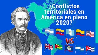 🇦🇷🇻🇪🇬🇹🇳🇮🇨🇺5 TERRITORIAL CONFLICTS in AMERICA current in 2020 🇬🇧🇬🇾🇧🇿🇨🇴🇺🇸 - Sebas's Map